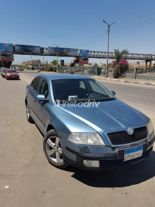سكودا اوكتافيا A5 2007 سماوي أوتوماتيك مستعملة للبيع في المنيا‎ - 1