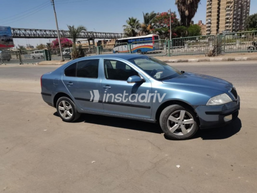 سكودا اوكتافيا A5 2007 سماوي أوتوماتيك مستعملة للبيع في المنيا‎ - 5