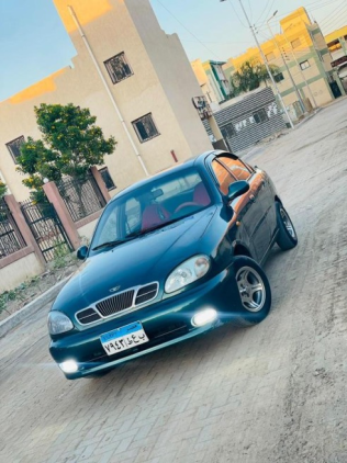 دايو لانوس 2000 أخضر أوتوماتيك مستعملة للبيع في كفر الدوار