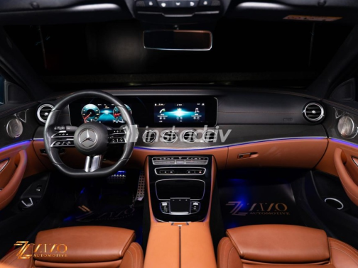 Mercedes E 200 2022 Dark Blue Automatic Used for Sale in Cairo - 8