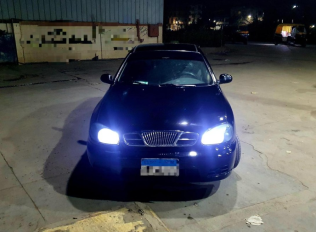 دايو لانوس 2000 أسود أوتوماتيك مستعملة للبيع في المنصورة