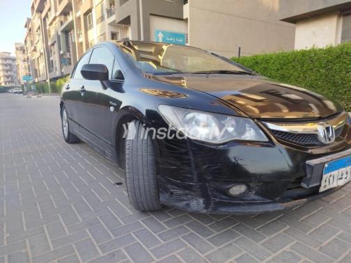 Honda Civic 2009 Black Automatic Used for Sale in Hadayek October - 7