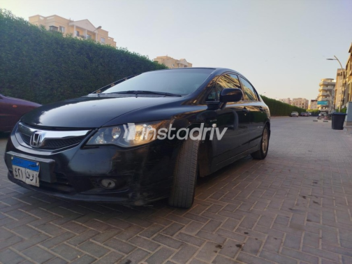 Honda Civic 2009 Black Automatic Used for Sale in Hadayek October - 9