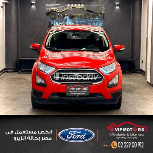 فورد ايكو سبورت 2019 أحمر أوتوماتيك مستعملة للبيع في القاهرة - 1