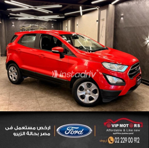 فورد ايكو سبورت 2019 أحمر أوتوماتيك مستعملة للبيع في القاهرة - 3