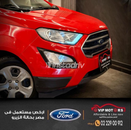 فورد ايكو سبورت 2019 أحمر أوتوماتيك مستعملة للبيع في القاهرة - 4