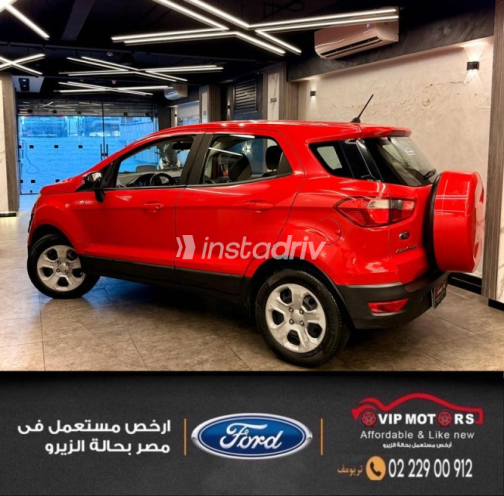 فورد ايكو سبورت 2019 أحمر أوتوماتيك مستعملة للبيع في القاهرة - 5