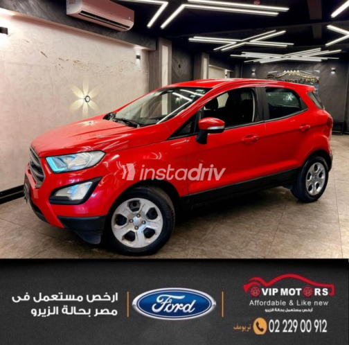 فورد ايكو سبورت 2019 أحمر أوتوماتيك مستعملة للبيع في القاهرة - 6