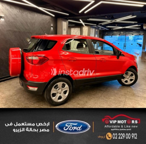 فورد ايكو سبورت 2019 أحمر أوتوماتيك مستعملة للبيع في القاهرة - 7