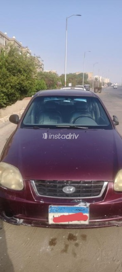 Hyundai Verna 2012 Dark Red Automatic Used for Sale in Cairo - 1