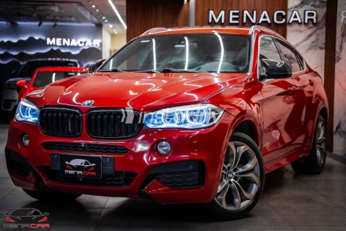 بي ام دبليو X6 M 2018 أحمر أوتوماتيك مستعملة للبيع في القاهرة - 3