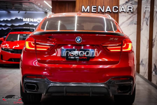 بي ام دبليو X6 M 2018 أحمر أوتوماتيك مستعملة للبيع في القاهرة - 8