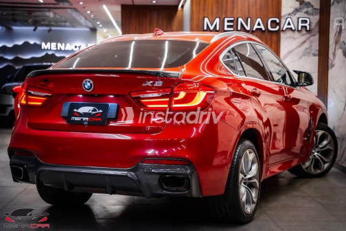 بي ام دبليو X6 M 2018 أحمر أوتوماتيك مستعملة للبيع في القاهرة - 9