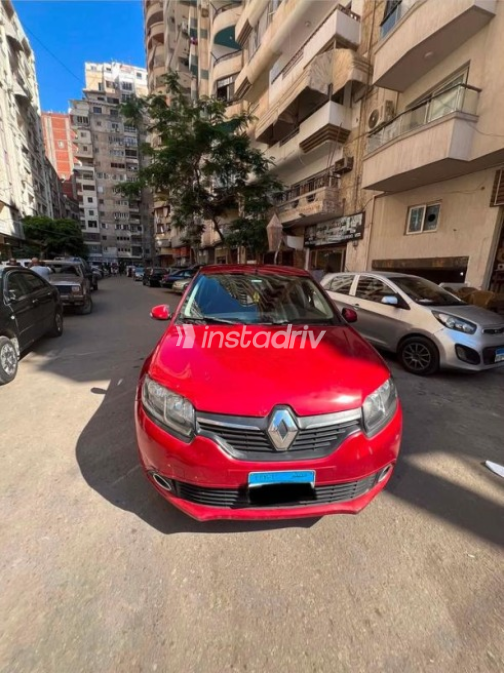 رينو لوجان 2016 أحمر أوتوماتيك مستعملة للبيع في الإسكندرية - 3