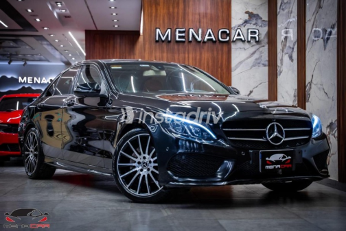 Mercedes C 180 2019 Black Automatic Used for Sale in Cairo - 2