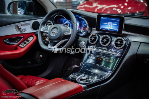 Mercedes C 180 2019 Black Automatic Used for Sale in Cairo - 9