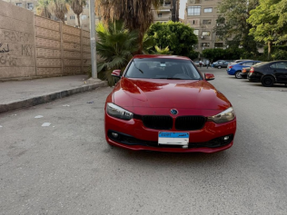 بي ام دبليو 318 2016 أحمر أوتوماتيك مستعملة للبيع في مصر الجديدة