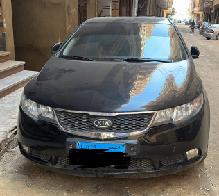 كيا فورتى 2009 أسود أوتوماتيك مستعملة للبيع في الغربية