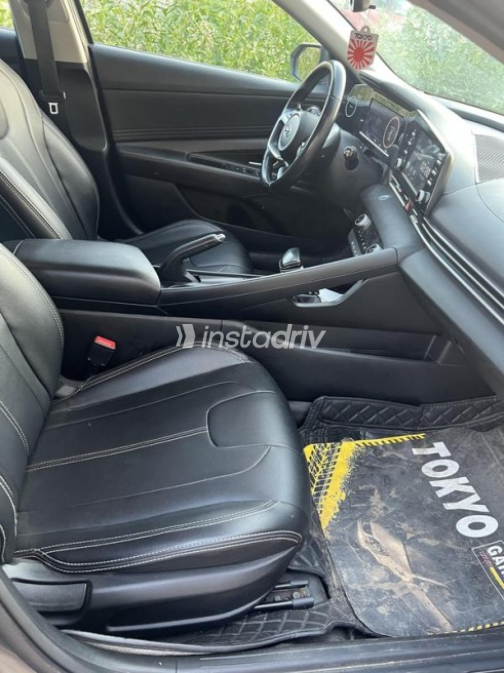 Hyundai Elantra CN7 2021 Olive Green Automatic Used for Sale in Kafr el-Sheikh - 8