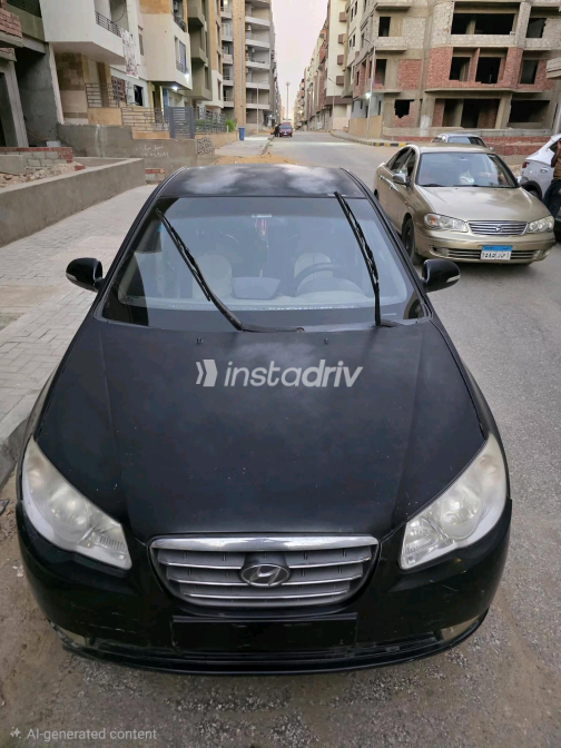 Hyundai Elantra HD 2007 Black Automatic Used for Sale in Mokattam - 3