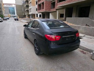 هيونداي إلنترا اتش دى 2007 أسود أوتوماتيك مستعملة للبيع في المقطم