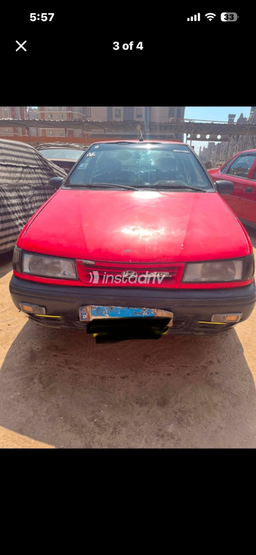 Hyundai Excel 1995 Red Manual Used for Sale in Qalyubia - 3