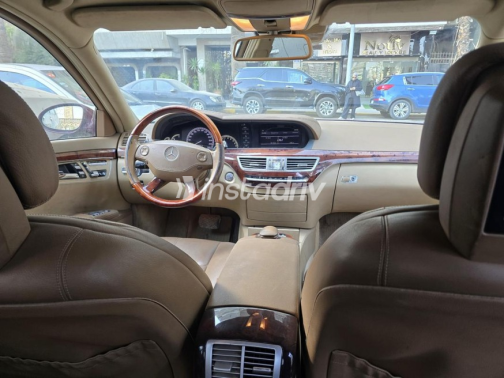 مرسيدس S 500 2008 أحمر غامق أوتوماتيك مستعملة للبيع في مصر الجديدة - 7