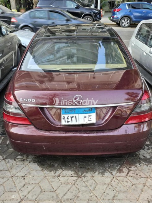 مرسيدس S 500 2008 أحمر غامق أوتوماتيك مستعملة للبيع في مصر الجديدة - 8