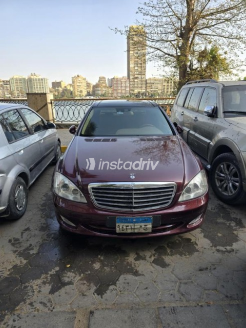 مرسيدس S 500 2008 أحمر غامق أوتوماتيك مستعملة للبيع في مصر الجديدة - 9