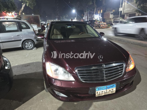 مرسيدس S 500 2008 أحمر غامق أوتوماتيك مستعملة للبيع في مصر الجديدة - 10