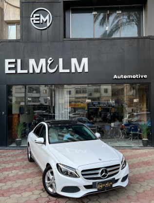 Mercedes C 180 2016 White Automatic Used for Sale in Nasr city