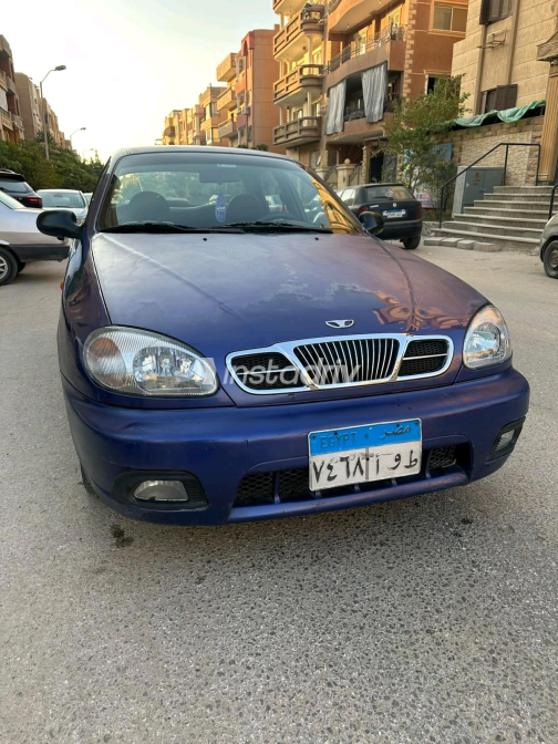 دايو لانوس 2 2001 أزرق يدوي مستعملة للبيع في الجيزة - 2