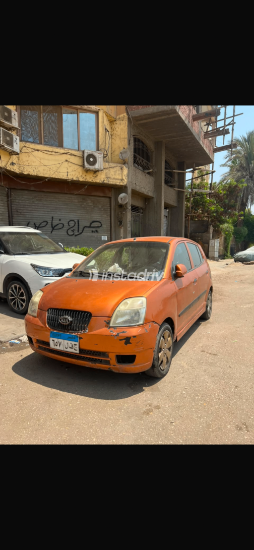 Kia Picanto 2004 Orange Manual Used for Sale in Qalyubia - 4
