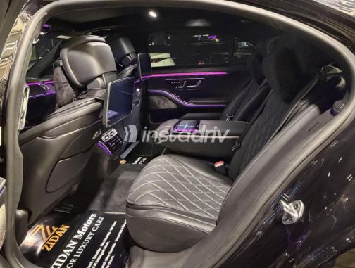 Mercedes S 450 2022 Black Automatic Used for Sale in Sheikh Zayed City - 10