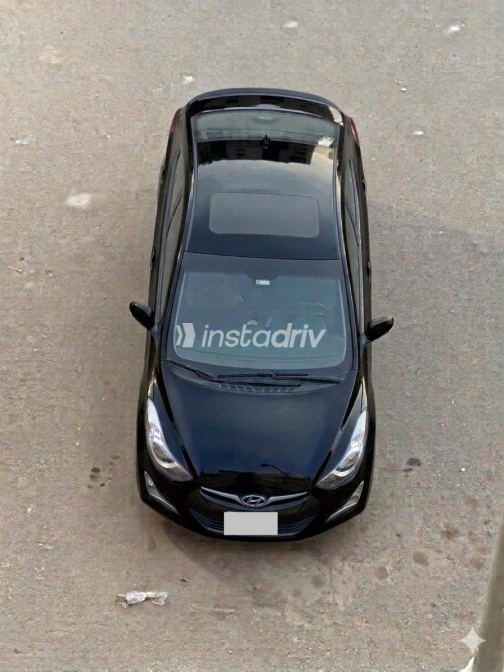 Hyundai Elantra MD 2013 Black Automatic Used for Sale in Cairo - 1