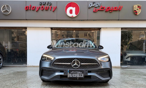Mercedes C 180 2023 Gray Automatic Used for Sale in Nasr city - 3