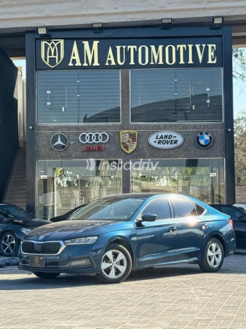 Skoda Octavia 2022 Dark Blue Automatic Used for Sale in Heliopolis - 7