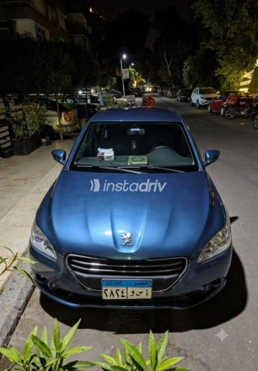 Peugeot 301 2014 Dark Blue Automatic Used for Sale in Cairo - 1