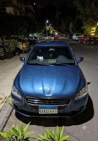 Peugeot 301 2014 Dark Blue Automatic Used for Sale in Cairo