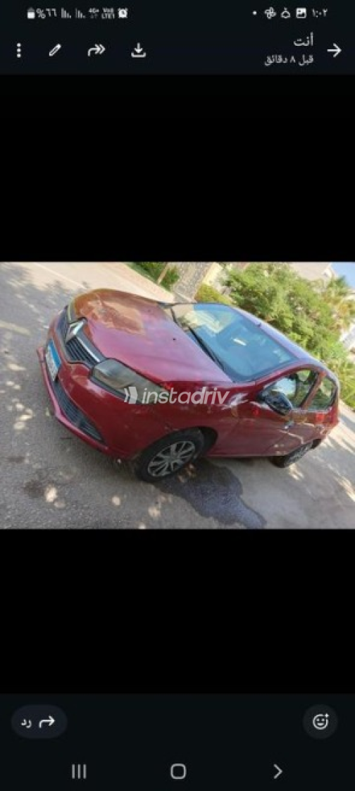 رينو لوجان 2015 أحمر غامق أوتوماتيك مستعملة للبيع في القناطر الخيرية - 4