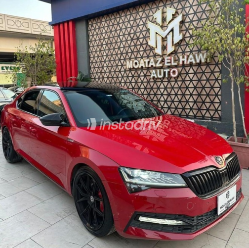 Skoda Superb 2021 Red Automatic Used for Sale in Cairo - 1