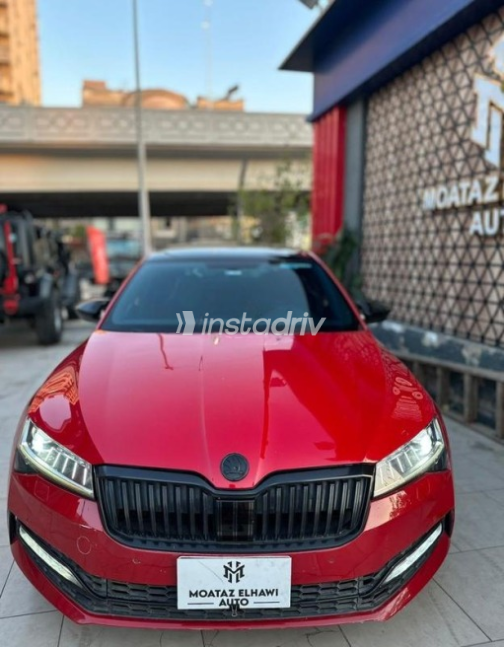 Skoda Superb 2021 Red Automatic Used for Sale in Cairo - 3