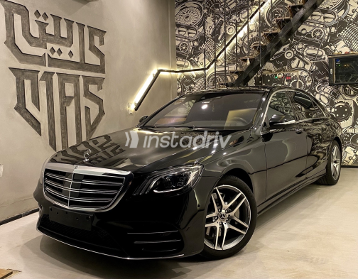 مرسيدس S 450 2018 أسود أوتوماتيك مستعملة للبيع في القاهرة الكبرى ( القاهرة - الجيزة) - 1