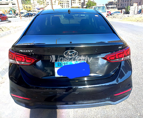 Hyundai Accent HCI 2019 Black Automatic Used for Sale in Greater Cairo ( Cairo + Giza) - 7