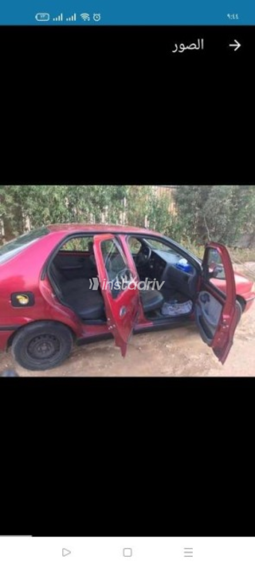 فيات سينا 2002 أحمر أوتوماتيك مستعملة للبيع في مدينة الشيخ زايد - 1