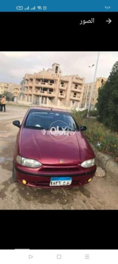 فيات سينا 2002 أحمر أوتوماتيك مستعملة للبيع في مدينة الشيخ زايد - 3