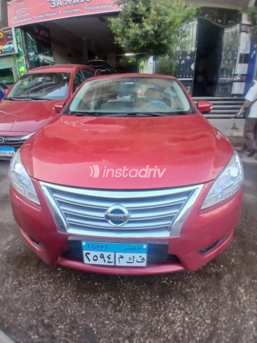 Nissan Sentra 2023 Dark Red Automatic Used for Sale in El Haram - 3