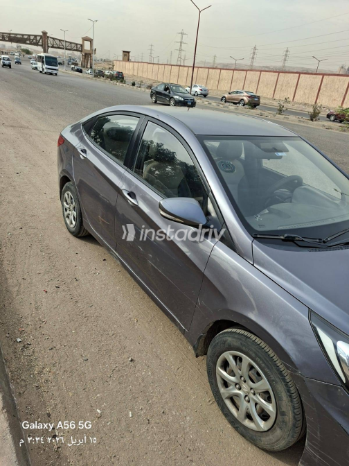 Hyundai Accent RB 2014 Gray Automatic Used for Sale in Greater Cairo ( Cairo + Giza) - 3
