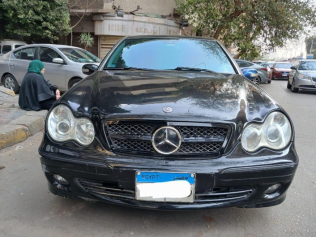 مرسيدس C 230 2007 أسود أوتوماتيك مستعملة للبيع في القاهرة الكبرى ( القاهرة - الجيزة)
