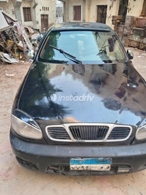 دايو لانوس 2 2002 أسود أوتوماتيك مستعملة للبيع في الدقى - 1